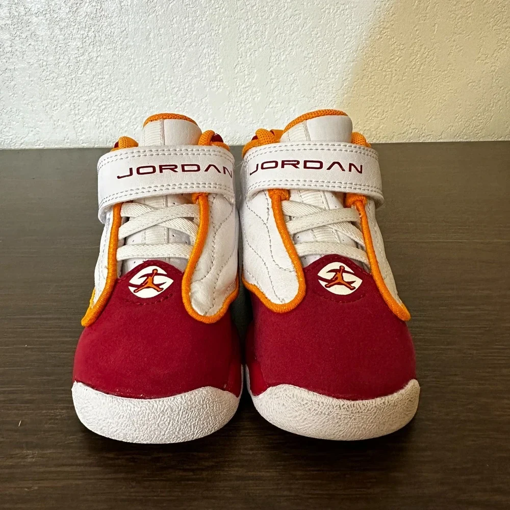 JORDAN PRO STRONG(TD) WHITE/VIVID ORANGE DC7910 168 SIZE 5C